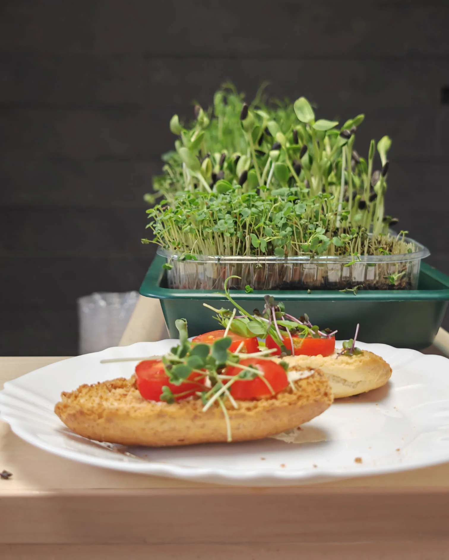 Primjer mikrozelenja u jelu